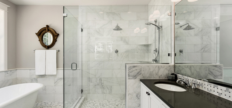 bathroom shower door installation in Palm City