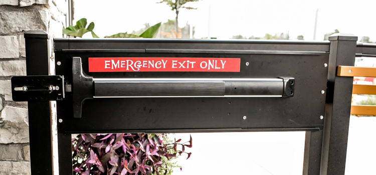 emergency push bar installation in Palm City